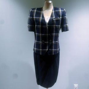 Vintage Kasper Two Piece Skirt Suit